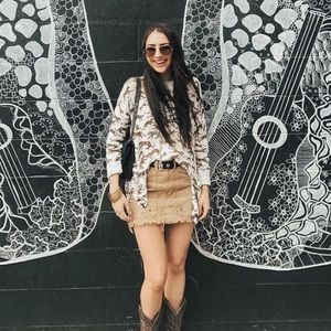 Free People mini skirt sz 25